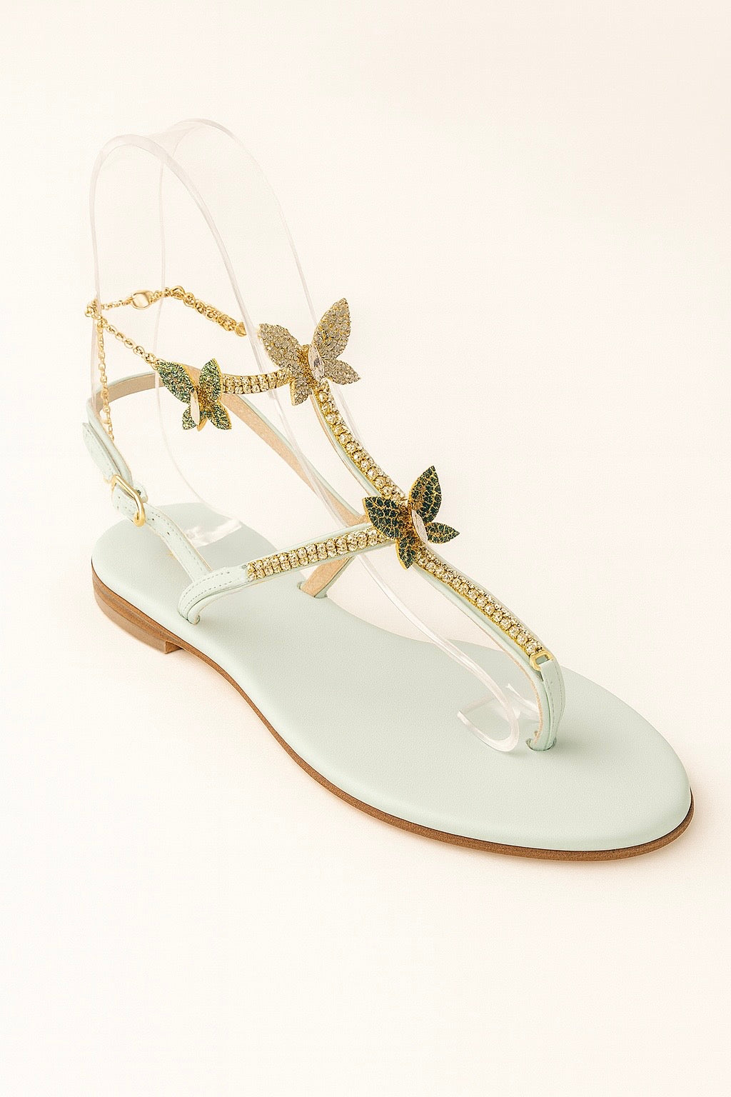Daphne - Sandalo Butterfly con farfalle di cristalli