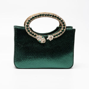 Borsa A Tracolla Ivan Troy In Pelle Effetto Serpente Multicolor | Made In Italy - Foto 4