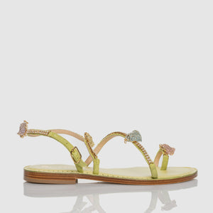 Sandalo Capri Bells con tomaia impreziosita da cristalli multicolore